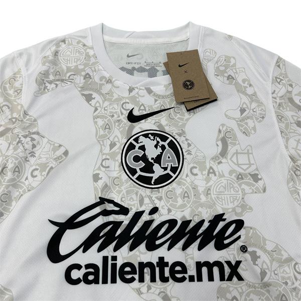 NIKE 24 25 Club America White Home Away Second Away Training Jersey Short Sleeve Top Soccer Jerseys Quick Dry LIGAMX