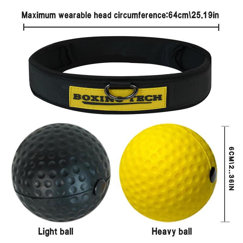 Boxing Reflex Ball - 3 Boxing TrainingBalls with Headband for Training atHome to lmprove Speed and HandEye Coordination for Adults, BoxingEquipment for Home, boxing ballheadband, pucher, Gifts for Kids,Gymtok, Hand Wraps