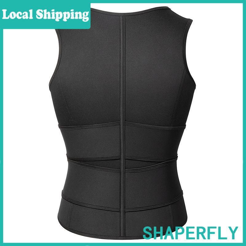 Mens Waist Trainer Sauna Vest Men  Body Shaper Sweat Vest For Men Sport Plus Size