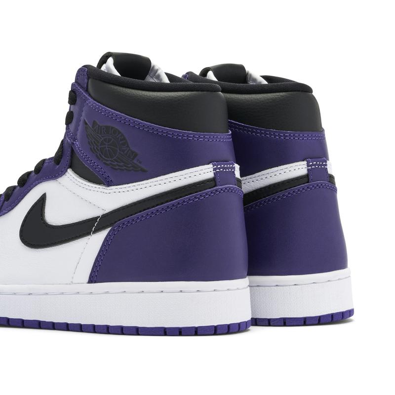 Nike Air Jordan 1 Retro High Court Purple White 555088-500 Men's Fashion Sneaker New