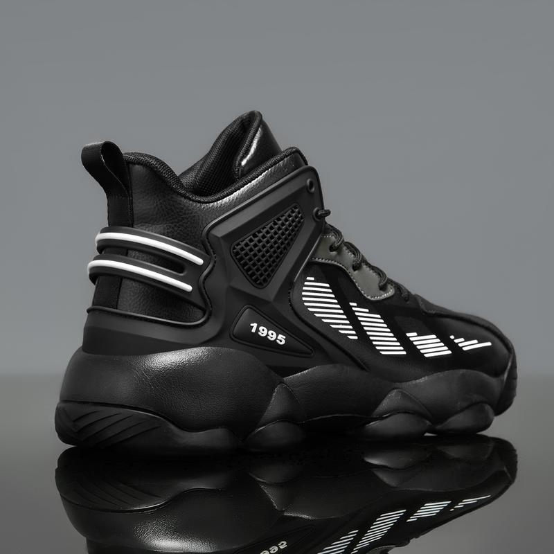 Men's basketball shoes non-slip cushioned sports shoes breathable wear-resistant leather