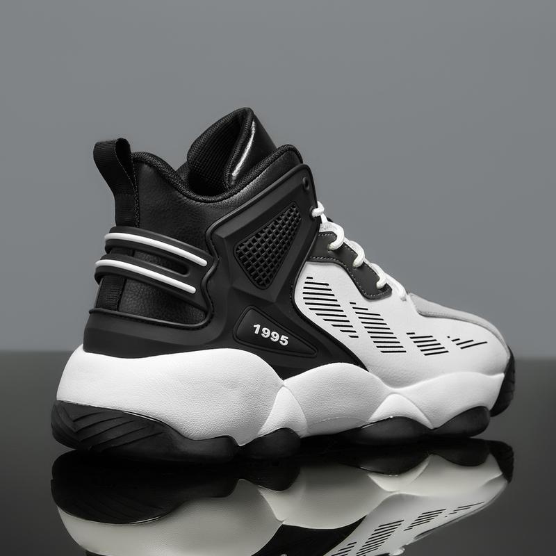 Men's basketball shoes non-slip cushioned sports shoes breathable wear-resistant leather