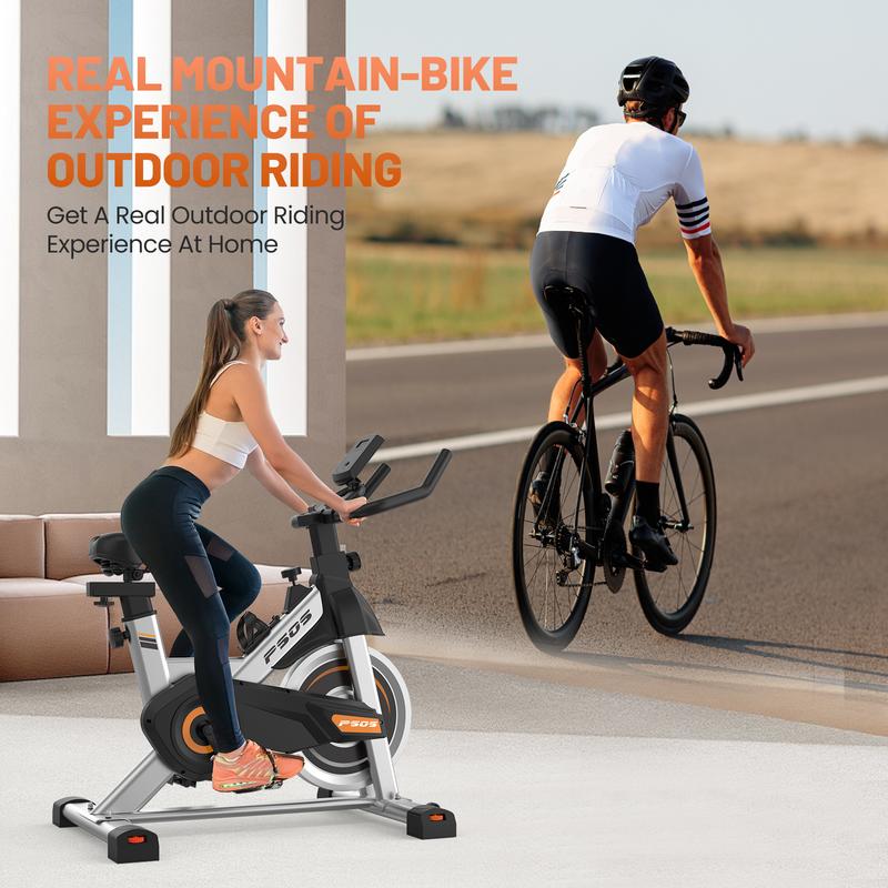 Exercise Bike, Stationary Bikes for Home Gym,Workout Bike with Belt Drive, Indoor Cycling Bike with Digital Display & Comfortable Seat Cushion