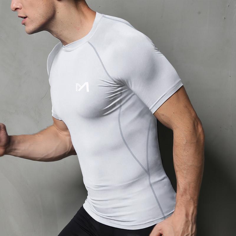 MEETWEE Men's functional shirt long sleeve short sleeve T shirts compression muscle shirt running shirt