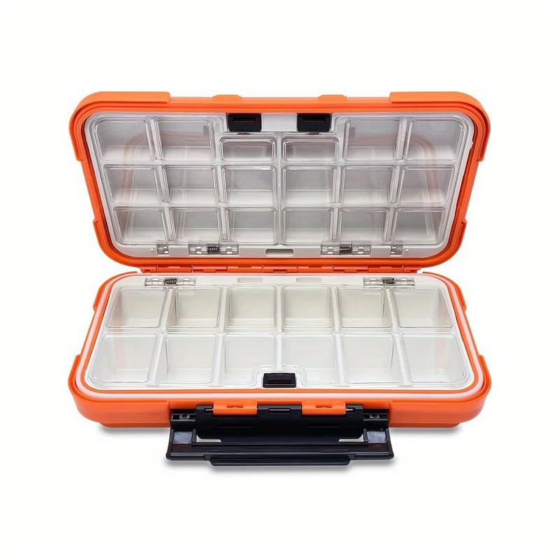 Double-sided Waterproof Fishing Tackle Box, Fish Hook Fishing Lure Bait Storage Case, Mini Portable Fishing Gear Accessories Box