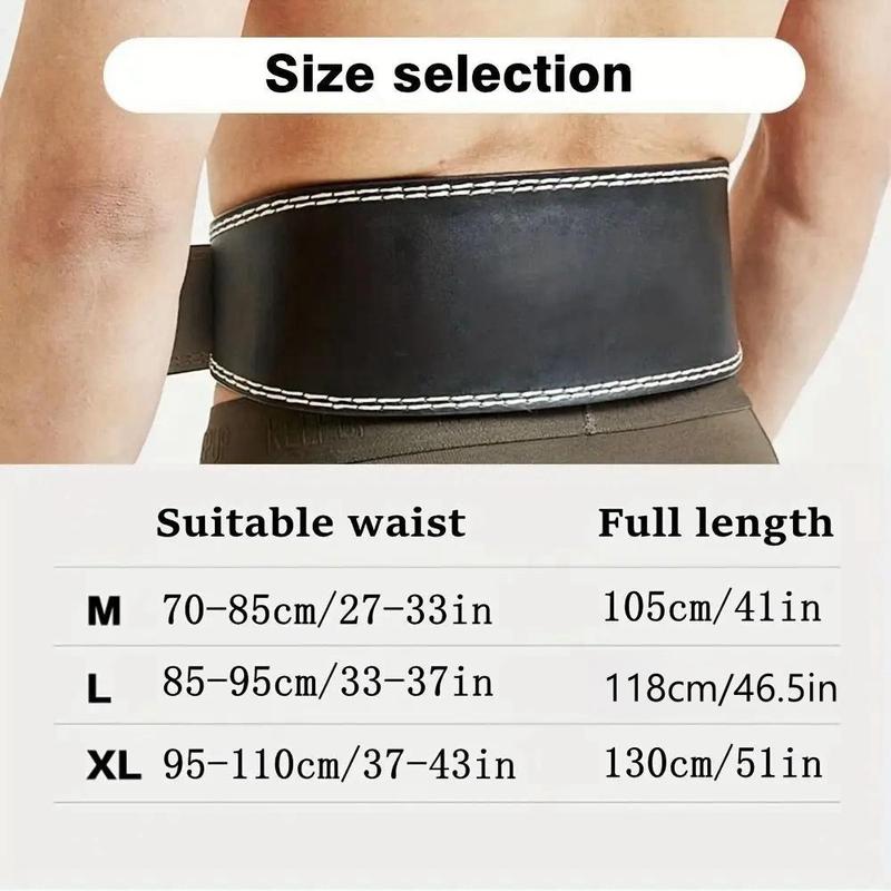 Adjustable Gym Belt, PU Leather Lifting Belt, Sports Belt for Squat, Muscle Training, Fitness Equipment Accessories