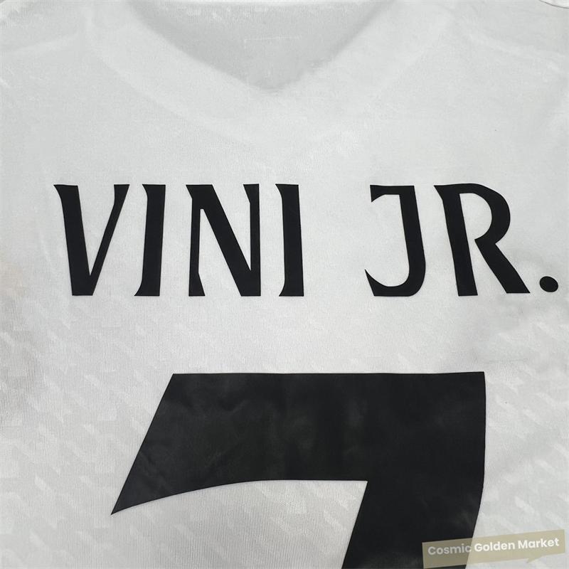 2425  Home White No. 7 VINI JR  Short Sleeve Soccer Jerseys