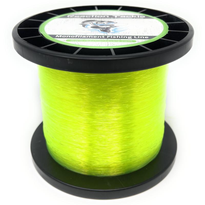 Reaction Tackle Nylon Monofilament Fishing Line - 1 Pound Jumbo Spools