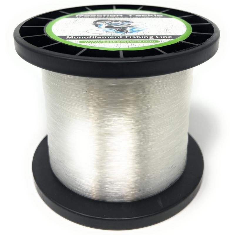 Reaction Tackle Nylon Monofilament Fishing Line - 1 Pound Jumbo Spools