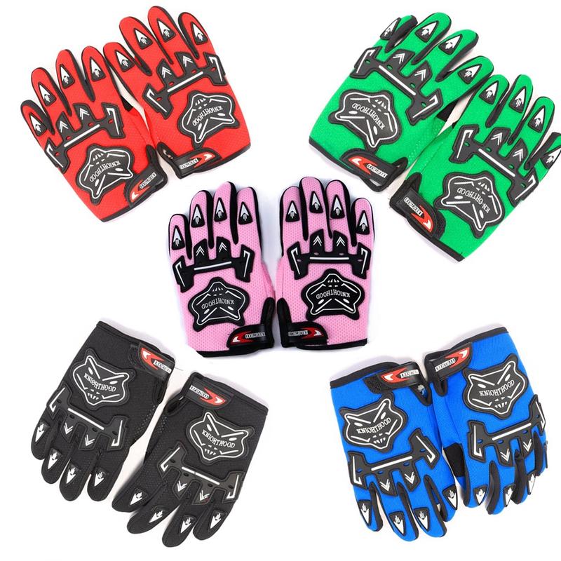 Children Kids Full Finger Gloves Motorcycle Dirt Bike Riding Gloves Protective Gear Comfortable S-L