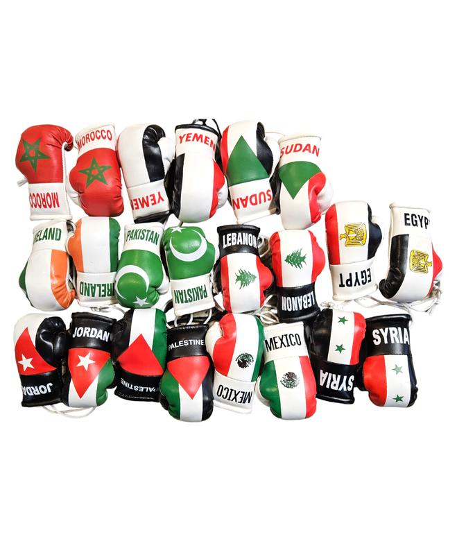 Country Flag Mini Boxing Gloves For Hanging