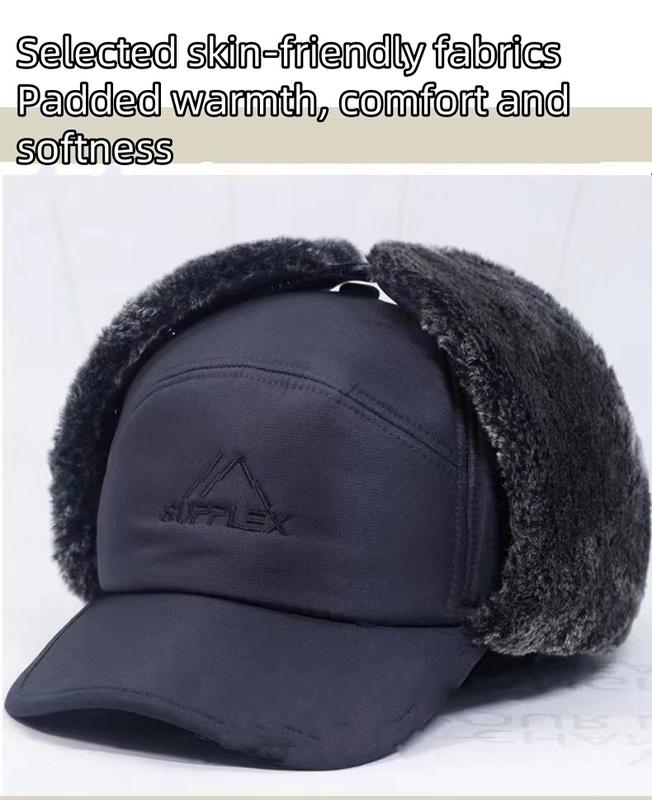 A must-have outdoor thermal hat for winter, three and multi-directional thermal hat with ear muffs and full face thermal cover