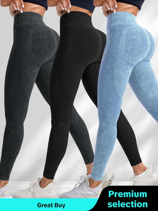 Women's Solid Sports High Waisted Leggings , Sporty High Stretch Leggings, Ladies Activewear, Workout Leggings, Summer Gym Yoga Outfits for Women, Womenswear, Tummy Control