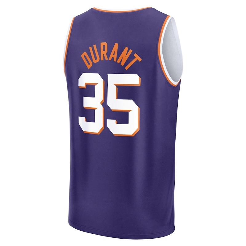 Phoenix Suns NO.35Kevin Durant Fanatics Purple Fast Break  Player Jersey