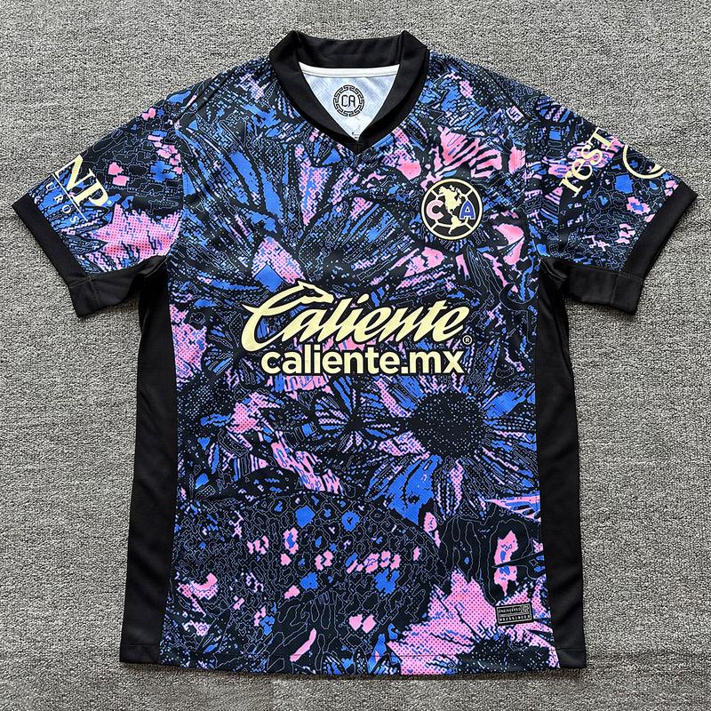 24 25 Club America Second Away Henry 21# same Soccer jersey Sports T-shirt  10#