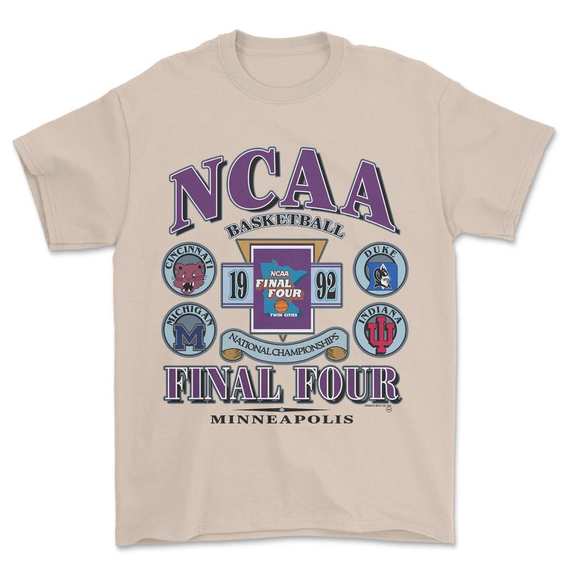 1992 NCAA National Championships Basketball T-Shirt, graphic vintage sports tees for men