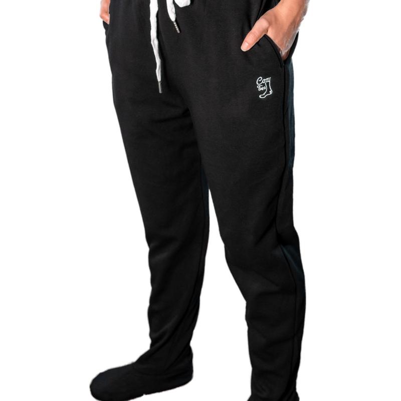 Sherpa Lined Footed Sweatpants Unisex Breathable Comfortable