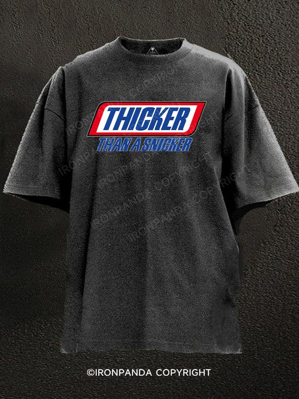 thicker than a snicker Gym Shirt, Gym T-Shirt, Fitness T-Shirt, Gift For Gymer