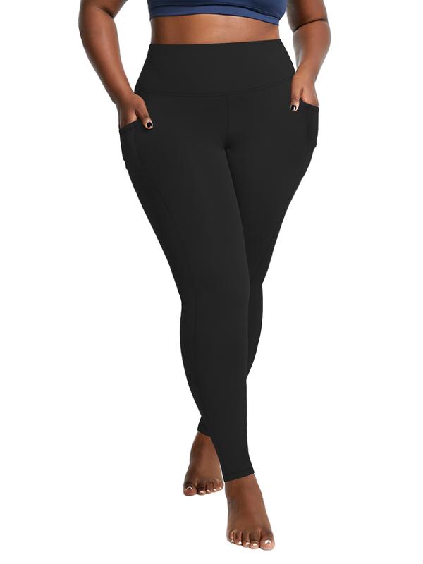 5 Pack Plus Size High Waist Capris Leggings with Pockets for Women - Breathable and Comfy Skinny Pants for Daily Workout and Yoga Wear