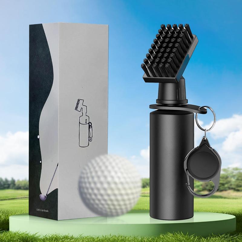 Professional Golf Club Brush Cleaner with Retainer Clip & Squeeze Water Bottle, Golf Accessories for Men, Best Golf Gifts for Men