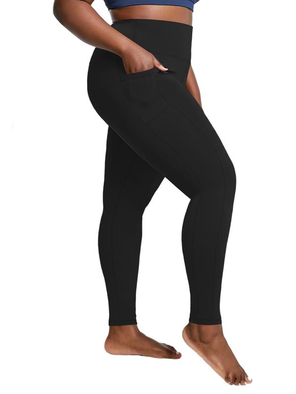 5 Pack Plus Size High Waist Capris Leggings with Pockets for Women - Breathable and Comfy Skinny Pants for Daily Workout and Yoga Wear