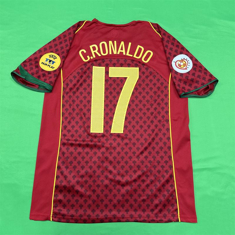 Nike Euro 2024 Portugal Away Cristiano Ronaldo No.7 Short Sleeve soccer Jersey