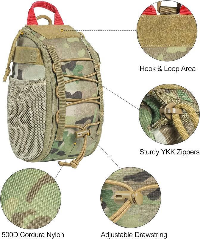 OneTigris Molle Pouch, Large Outdoor Empty Molle Pouch Bag Waist Bag - EMP01