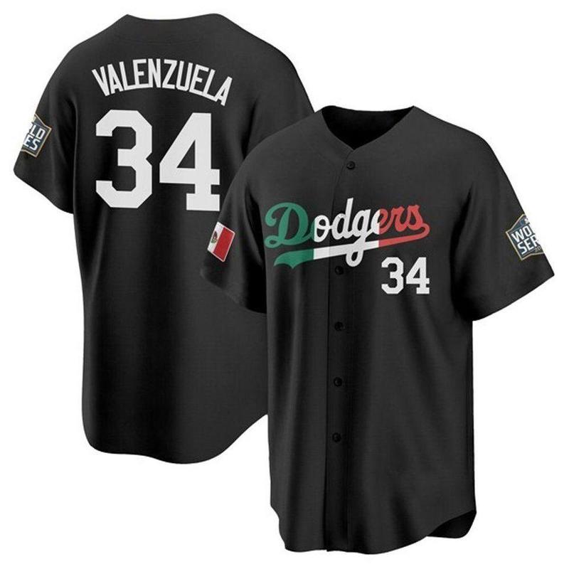 Black Mexico Fernando Valenzuela Baseball Jersey XS-5XL, Trendy Baseball Jersey Shirt, Football Baseball Jersey, Game Day Baseball Jersey, Baseball Jersey Gift For Him Gift For Her, Sport Jersey