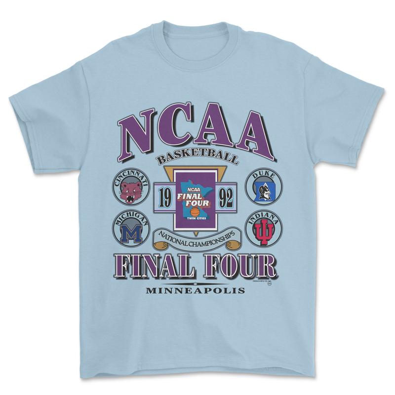 1992 NCAA National Championships Basketball T-Shirt, graphic vintage sports tees for men