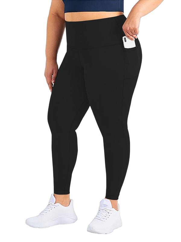 5 Pack Plus Size High Waist Capris Leggings with Pockets for Women - Breathable and Comfy Skinny Pants for Daily Workout and Yoga Wear