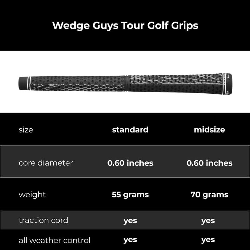 DC Tour Golf Grips - 7 Colors (Packs sizes 1 3 7 13)