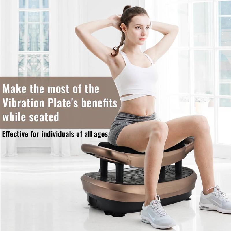 EILISON FITABS  Vibration Plate Exercise Machine with seat - Oscillation, Pulsation + 3D Motion Vibration Platform | Whole Body Viberation Machine for Weight Loss, Shaping, Recovery, Toning, ABS