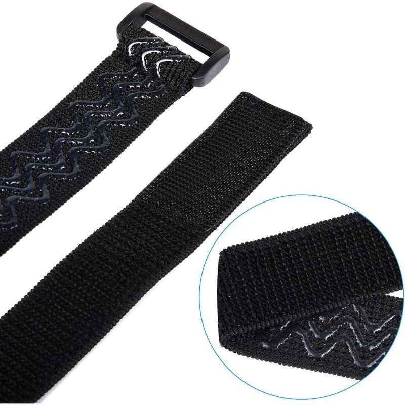 Wisiro Boot Straps, 1 Pair Knee Boot Straps of Elastic Adjustable Belt, plus Extra 12 Pcs Adhesive Tape Hook Sticker for fall-off prevention