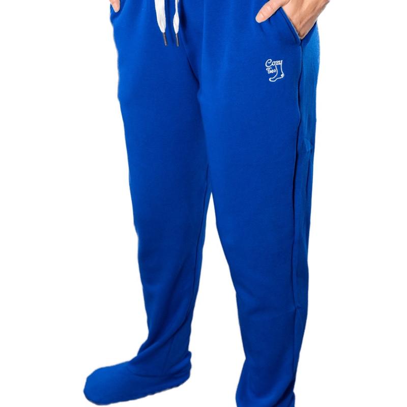 Sherpa Lined Footed Sweatpants Unisex Breathable Comfortable