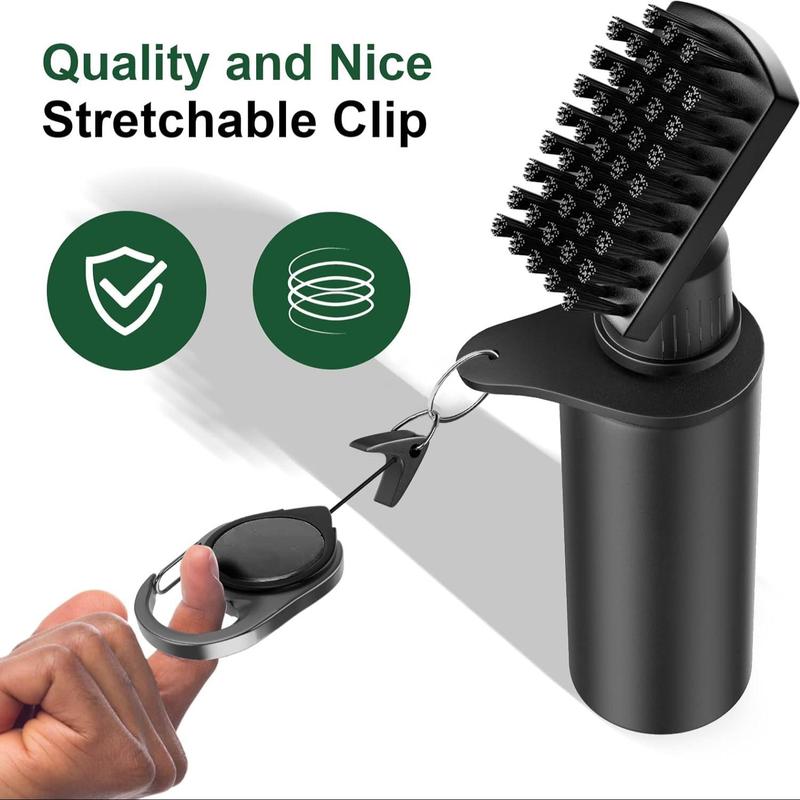 Professional Golf Club Brush Cleaner with Retainer Clip & Squeeze Water Bottle, Golf Accessories for Men, Best Golf Gifts for Men