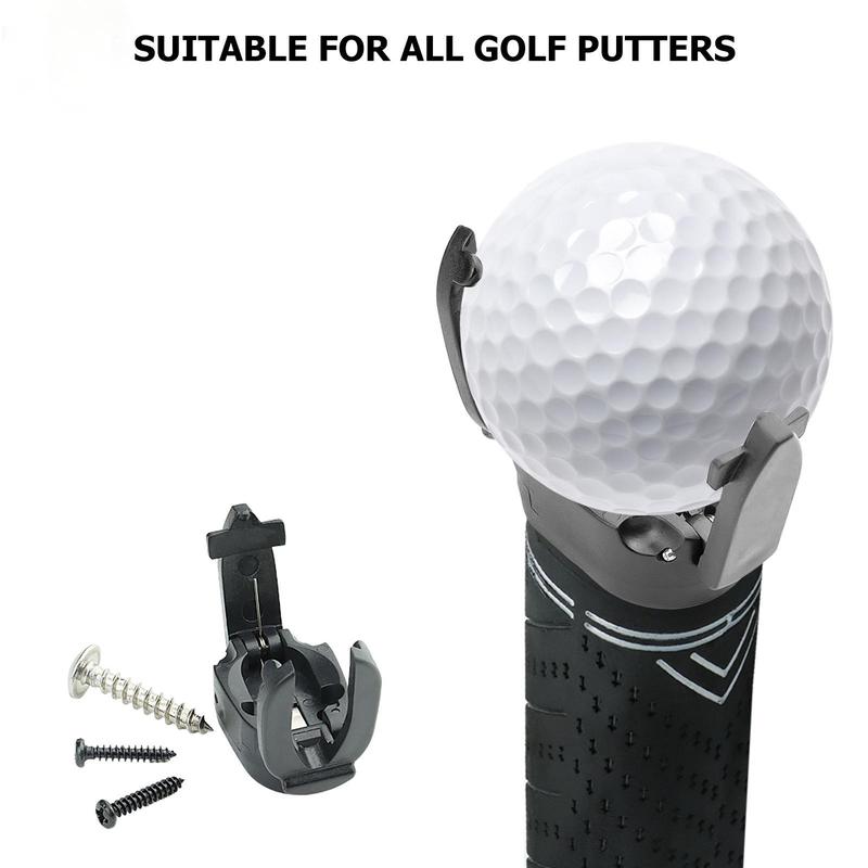 KiLuu- Ball Pick Up for Convenient Golf Ball Retrieval - Compatible with Any Putter Grip