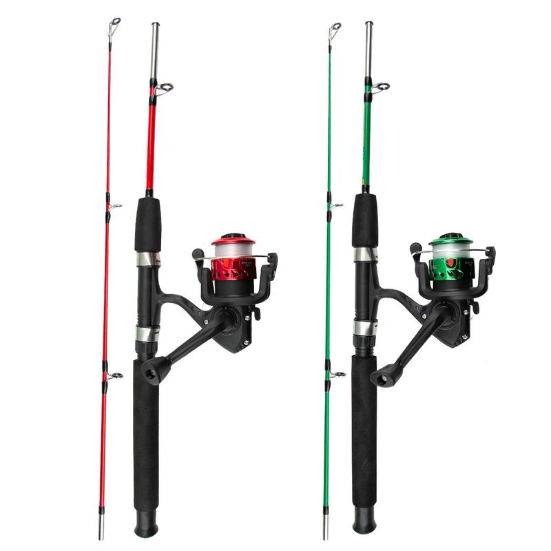 Fishing Rod & Fishing Reel Set, 2-section Ice Fishing Rod & Lures & Hooks & Other Accessories, Rod Reel, Portable Fishing Tackle, Outdoor Fishing Accessories, Fishing Gear, Fishing Tackle Kit