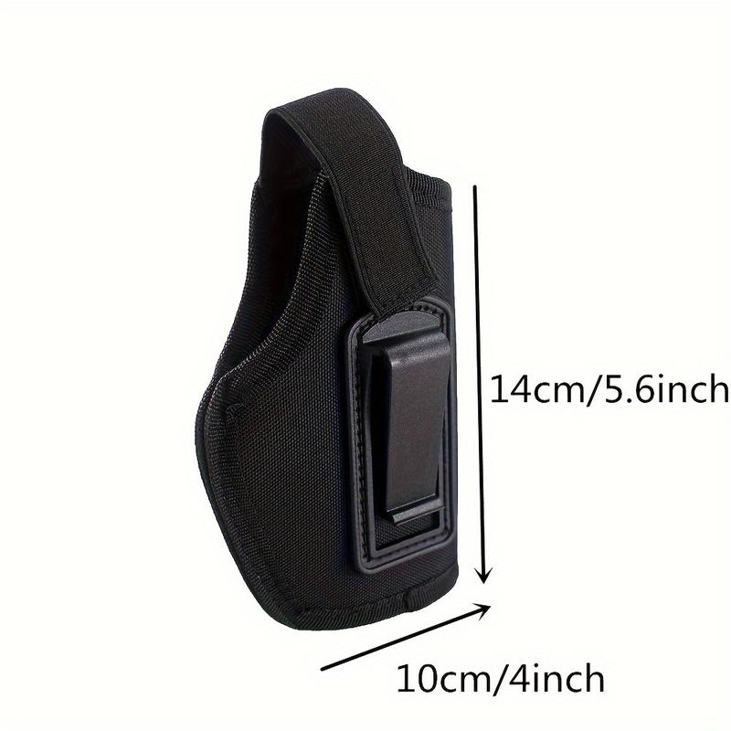 IWB Concealed Folding Holster Classic Black Set - Compact and Sub-Compact Pistol Holder with Safety Hook and Loop Closure Ideal for Hunting and Fishing