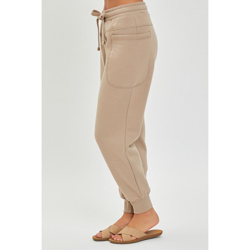 High Rise Side Pocket Relaxed Jogger Pants