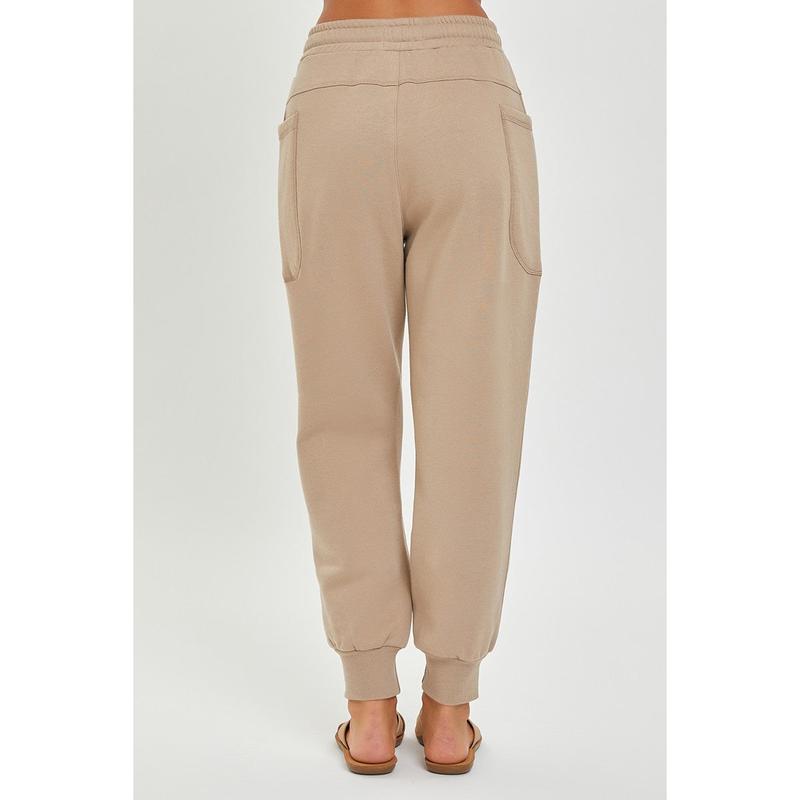 High Rise Side Pocket Relaxed Jogger Pants