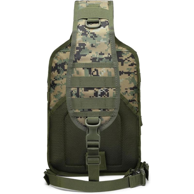 Tactical Crossbody Sling Backpack Militray Shoulder Holster Bag For Men Chest Pack Hiking Daypack 15L