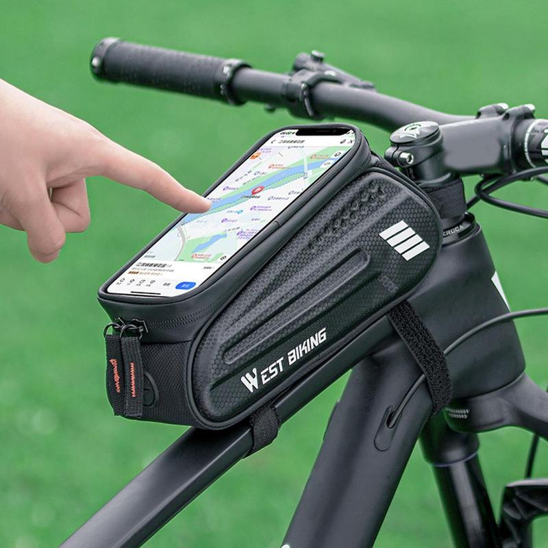 Bike Phone Bag, Bicycle Front Frame Bag, Handlebar Bag, Bicycle Bag, Bike Accessories