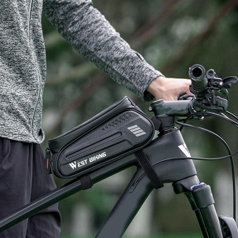 Bike Phone Bag, Bicycle Front Frame Bag, Handlebar Bag, Bicycle Bag, Bike Accessories