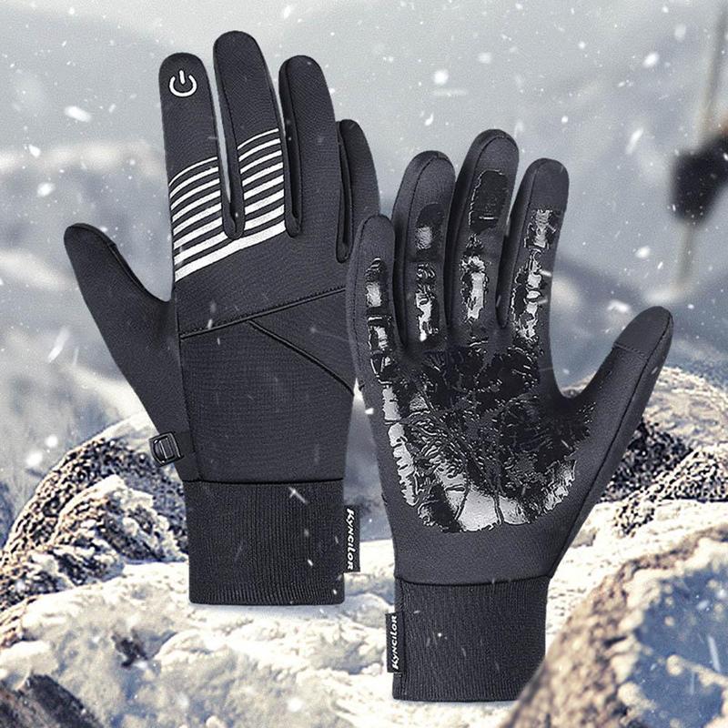 Winter Gloves Women Men Ski Snow Gloves Liner Thermal Warm Touch Screen, Suit for Running, Cycling, Biking, Hiking, Driving, Walking, Typing, Freezer Work, Sports, Soccer, Shooting, Gaming