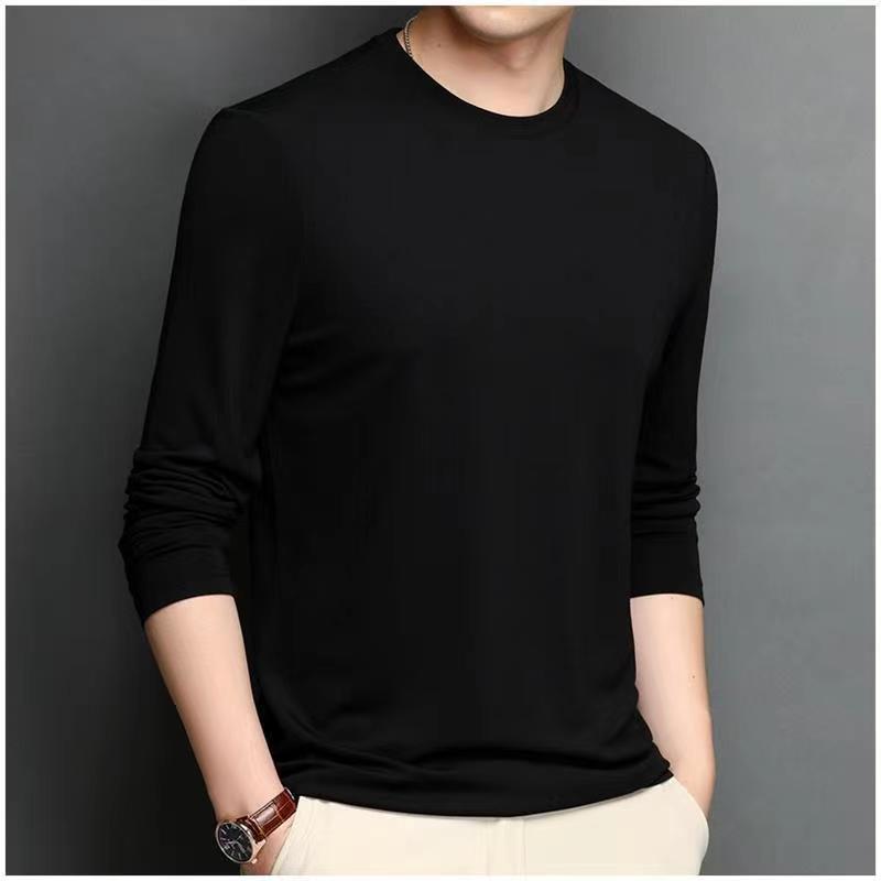 4 pieces: Men's dry moisture wiry sweat sports performance Long sleeve round neck T-shirt