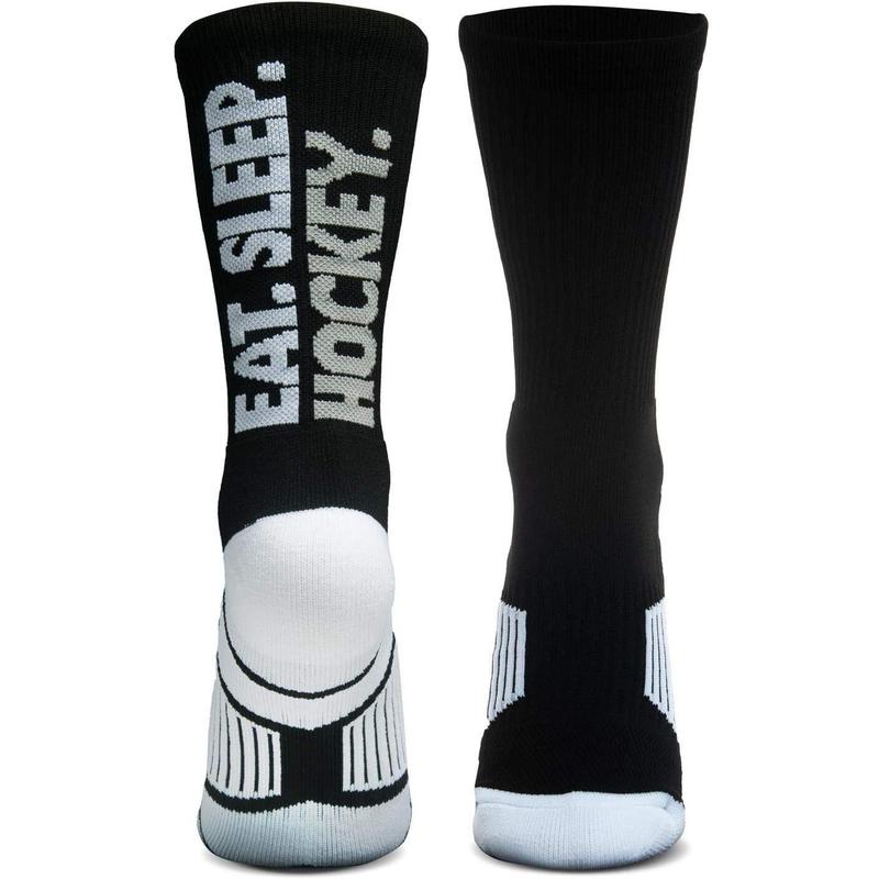 Hockey Performance Crew Socks - Multiple Designs & Colors - Youth & Adult - Hockey Mid- Socks