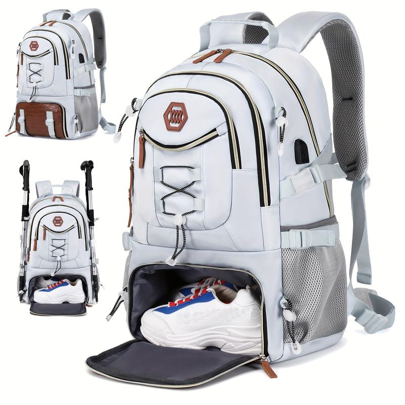 Outdoor Travel Backpack, Large Capacity Sports Camping Backpack, Laptop Backpack For Men And Women With Shoe Storage, School Bags, Easter Valentines Gifts