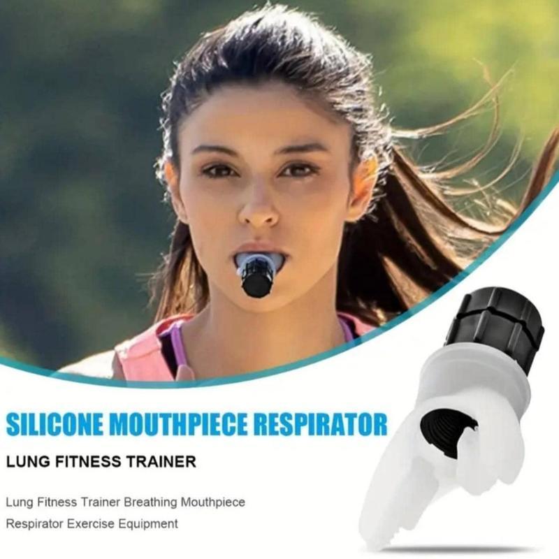 Portable Breathing Exercise Device for Lungs, Abdominal Breathing Trainer, Running Mouthpiece, Portable and Easy to Clean