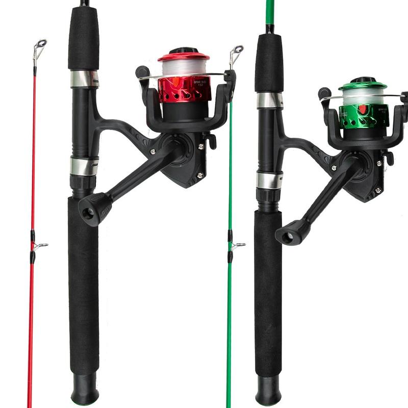 Fishing Rod & Fishing Reel Set, 2-section Ice Fishing Rod & Lures & Hooks & Other Accessories, Rod Reel, Portable Fishing Tackle, Outdoor Fishing Accessories, Fishing Gear, Fishing Tackle Kit