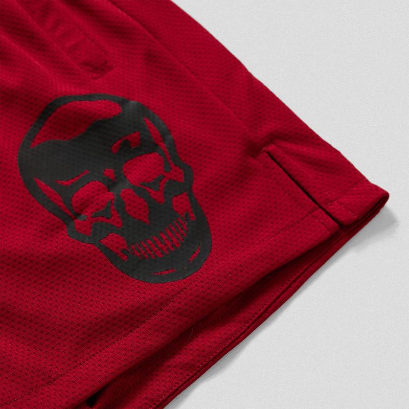 Gymreapers Mesh Training Shorts for Men - Red, Perfect for Summer